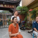 AS CHN SW SIC LES Emeishan 2017AUG17 003  The local guides wife (sitting) and firend with fellow G Adventire traveller Rob. : 2017, 2017 - EurAisa, Asia, August, China, DAY, Eastern Asia, Emeishan, Leshan, Sichuan, Southwest, Thursday